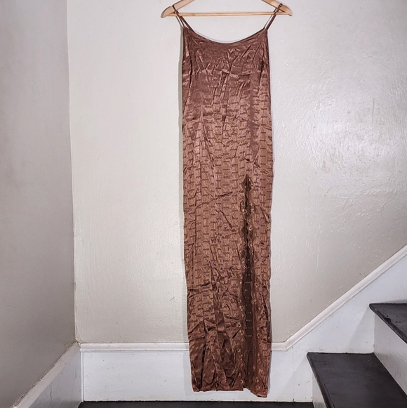 Skims Woven Jacquard Slip Dress - Picture 2 of 5